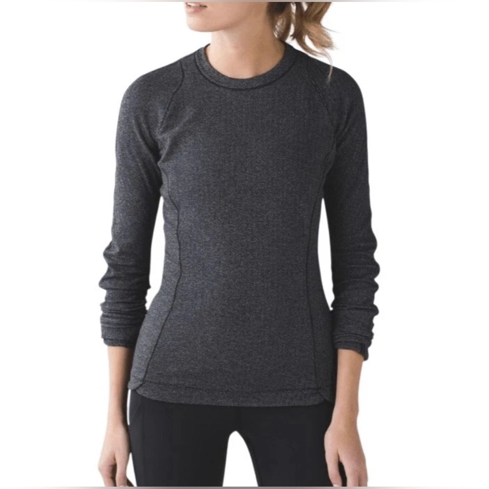 Lululemon Runderful Long Sleeve Herringbone Size 8